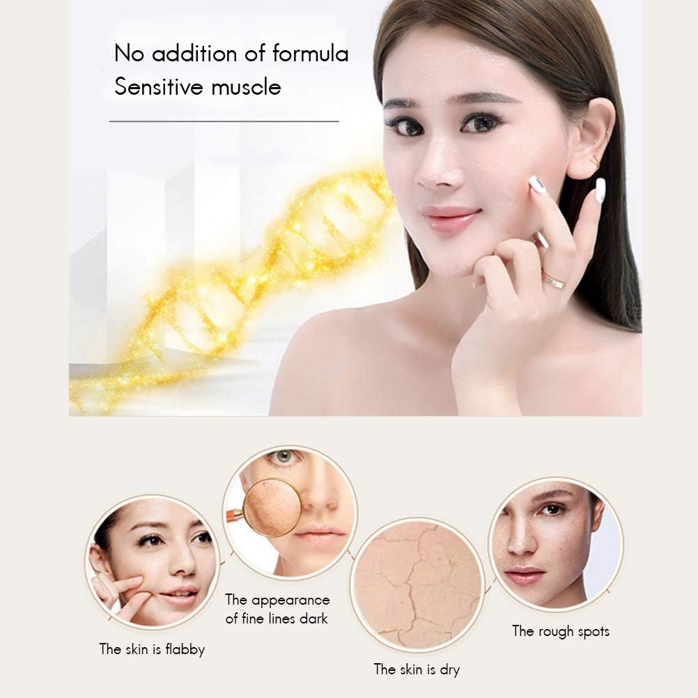 24 K Gold Essence Anti Wrinkle Whitening Collagen Moisturizing Hyaluronic Acid Liquid, Anti-Aging Feuchtigkeitspflege Gel para la piel normal, piel seca, piel grasa, mixta de 100 ml