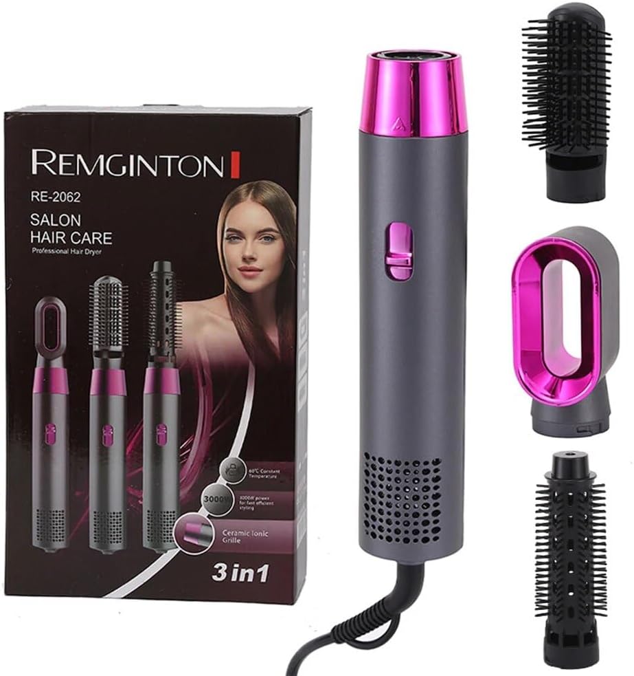Cepillo De Aire Caliente Multifunción 3 En 1, Rizador De Pelo, Peine Alisador, Secador De Pelo, Herramientas De Estilismo Voluminizador De Cabello, Regalos Para Damas Y Mamás