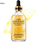 24 K Gold Essence Anti Wrinkle Whitening Collagen Moisturizing Hyaluronic Acid Liquid, Anti-Aging Feuchtigkeitspflege Gel para la piel normal, piel seca, piel grasa, mixta de 100 ml