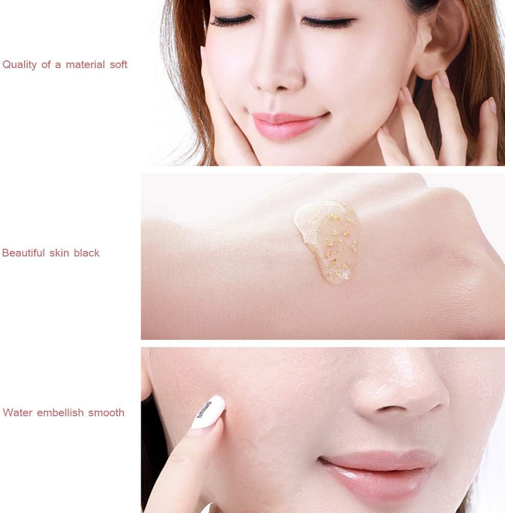 24 K Gold Essence Anti Wrinkle Whitening Collagen Moisturizing Hyaluronic Acid Liquid, Anti-Aging Feuchtigkeitspflege Gel para la piel normal, piel seca, piel grasa, mixta de 100 ml